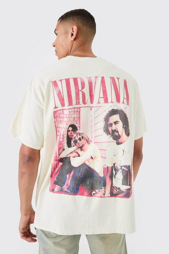 Oversize T-Shirt mit lizenziertem Nirvana-Print