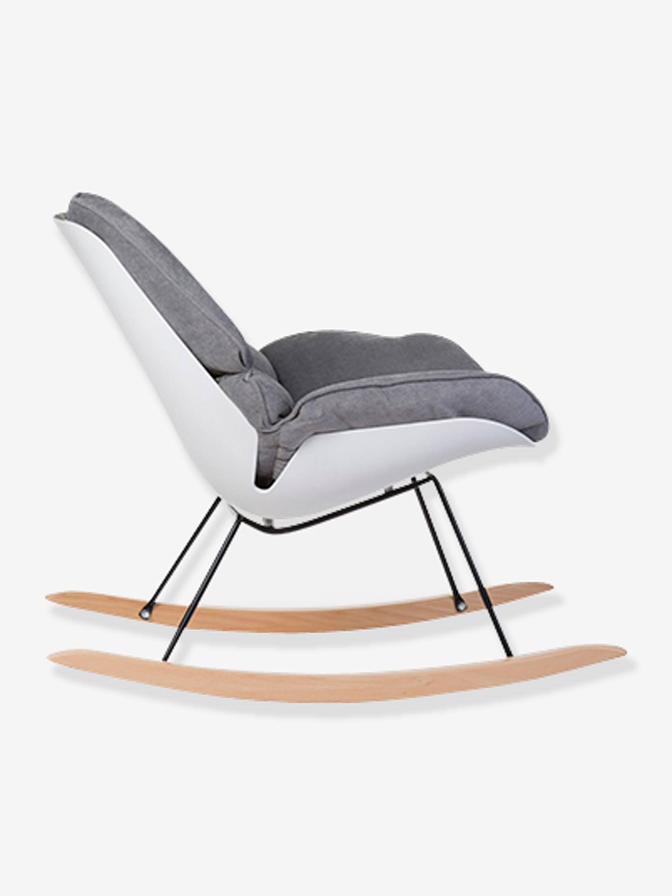 Childhome Stillsessel / Schaukelstuhl für Erwachsene LOUNGE CHILDHOME - weiß+grau