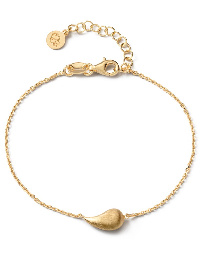 Bracciale Casa Jewelry Drop S in raso placcato oro
