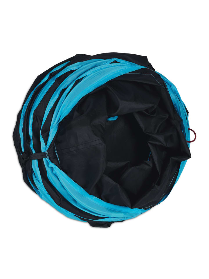 relaxdays Katzentunnel in Schwarz/ Blau günstig kaufen onesize