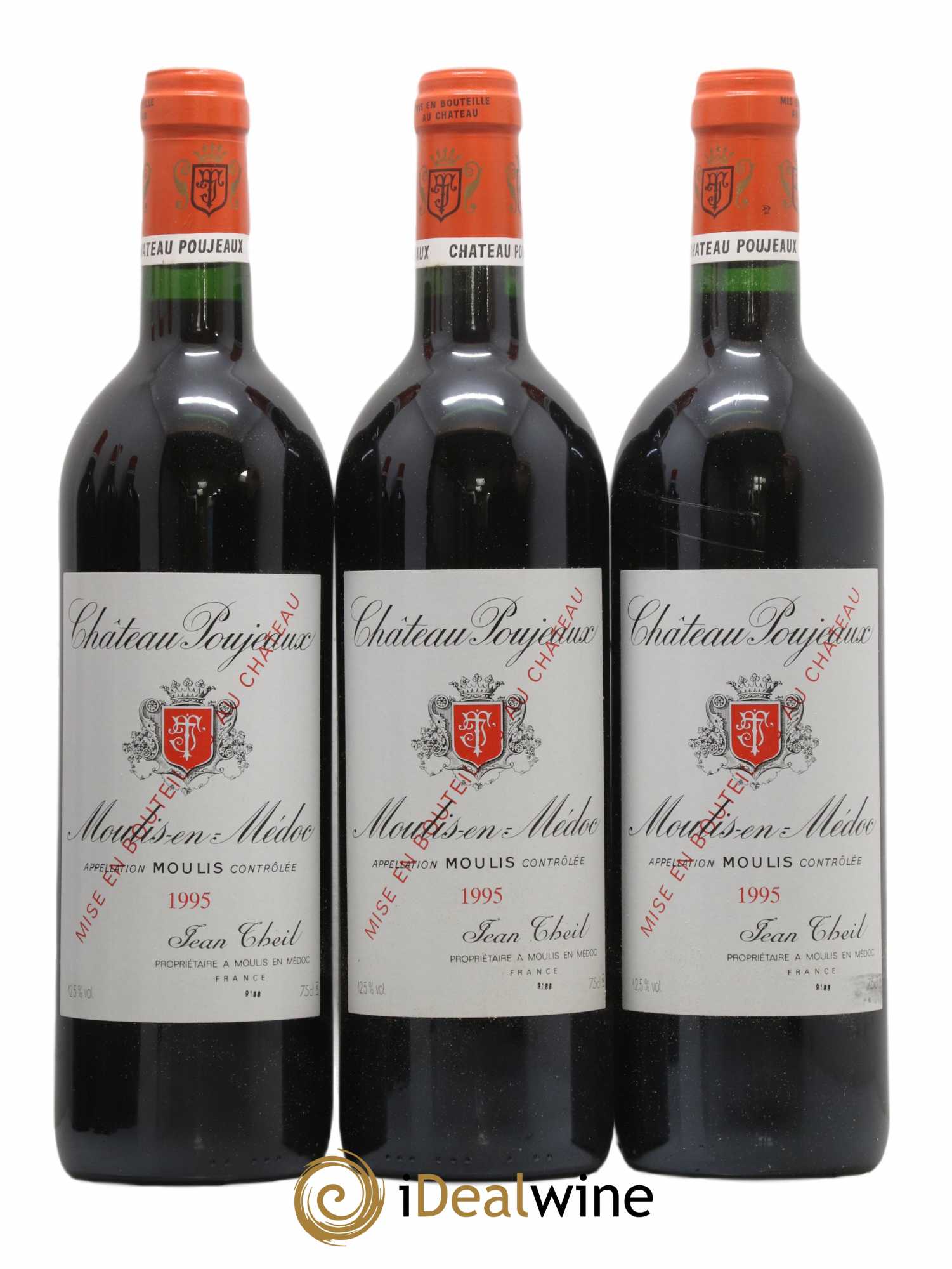 Château Poujeaux  1995 - Lot de 12 Bouteilles