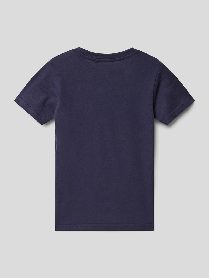 T-Shirt mit Motiv-Print in blau