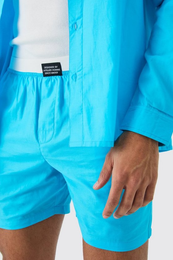 Oversize Shorts-Set mit Logo-Bund