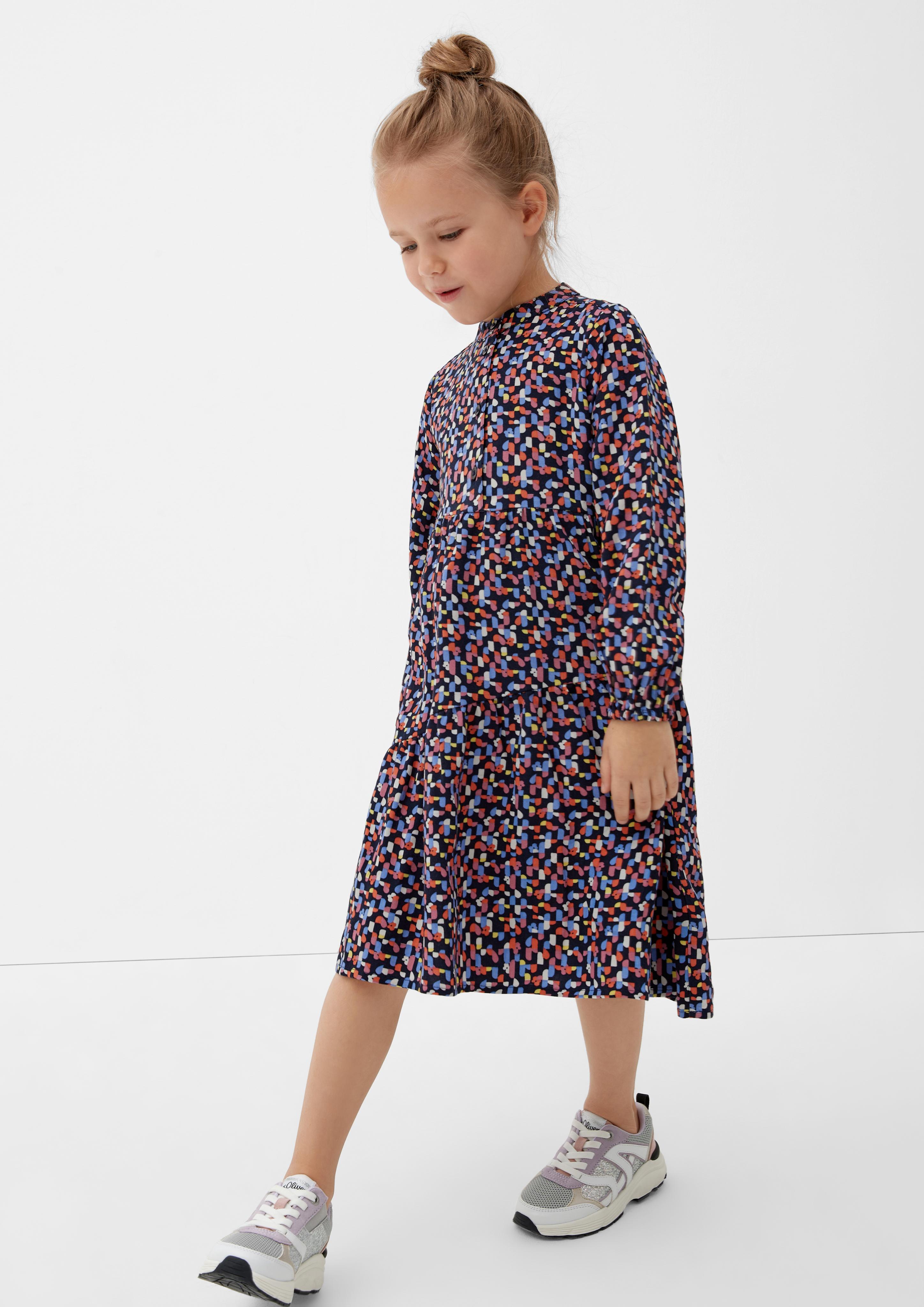 Stufenkleid aus Viskose in Midi-Länge  2124966-59A0