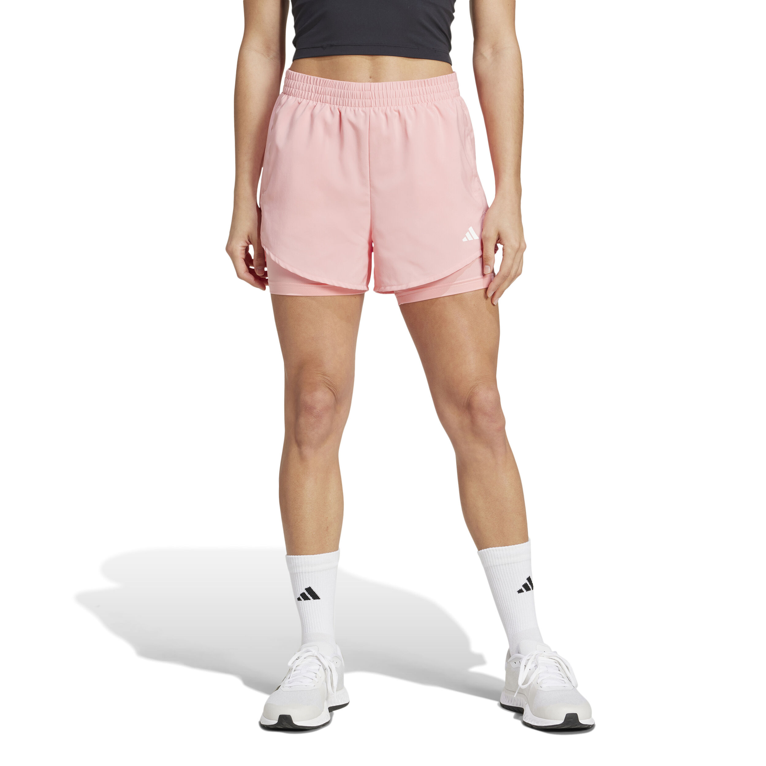 Minimal 2in1 Shorts Damen - Rosa