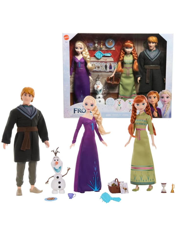 Disney Frozen Puppen Elsa, Anna, Kristoff & Olaf | Disney Eiskönigin Frozen | Mattel günstig kaufen onesize