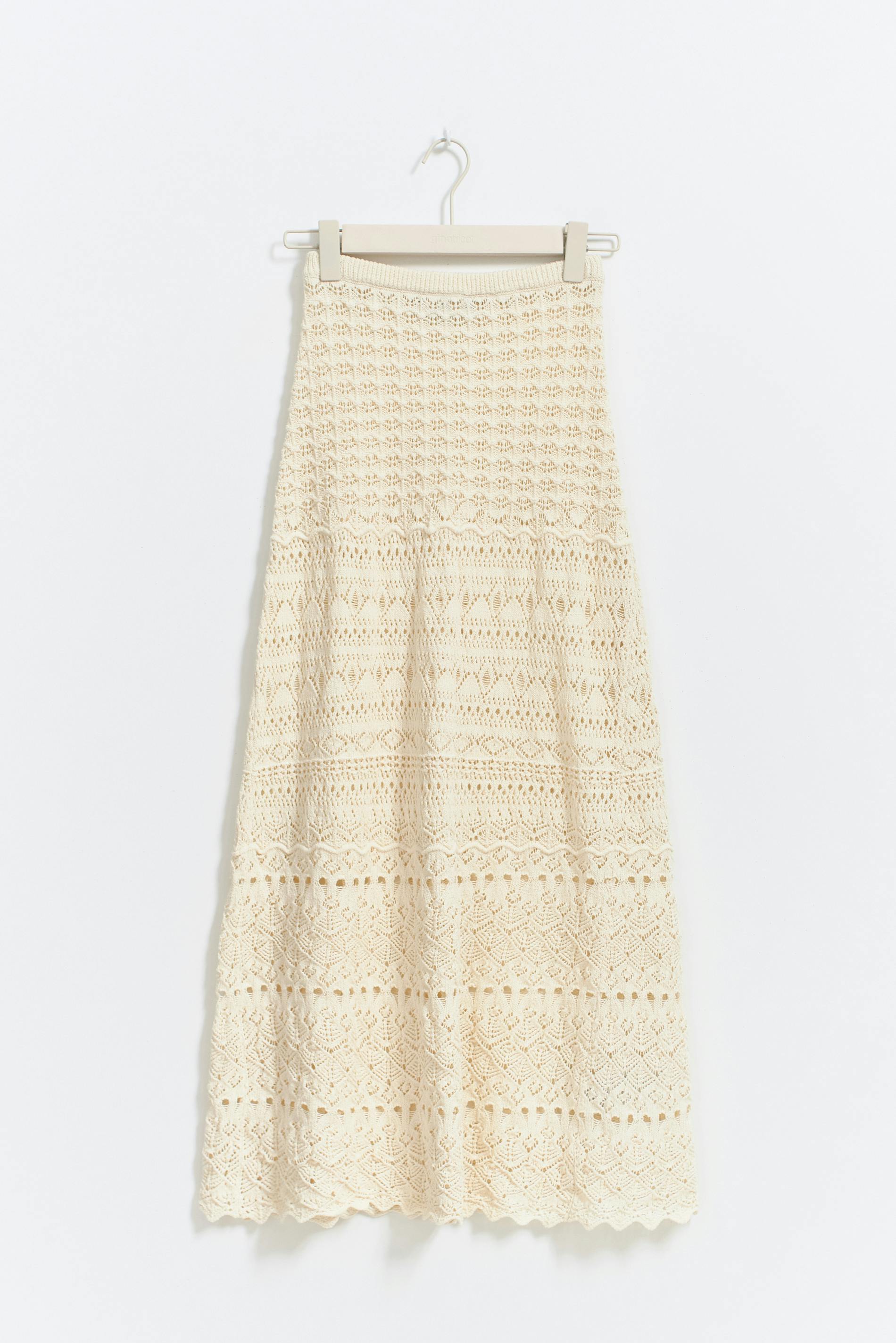 Crochet maxi skirt