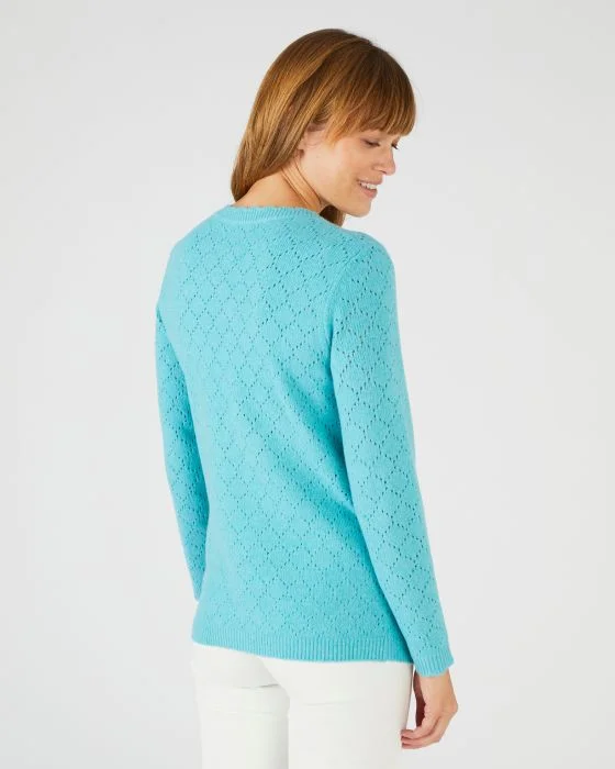 Pull maille ajourée