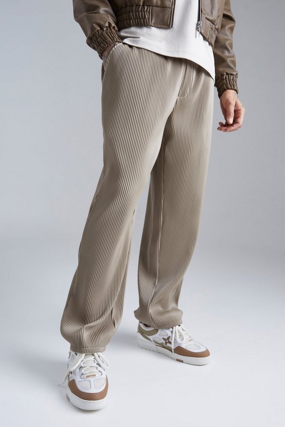 Gerade PU-Hose mit elastischem Bund