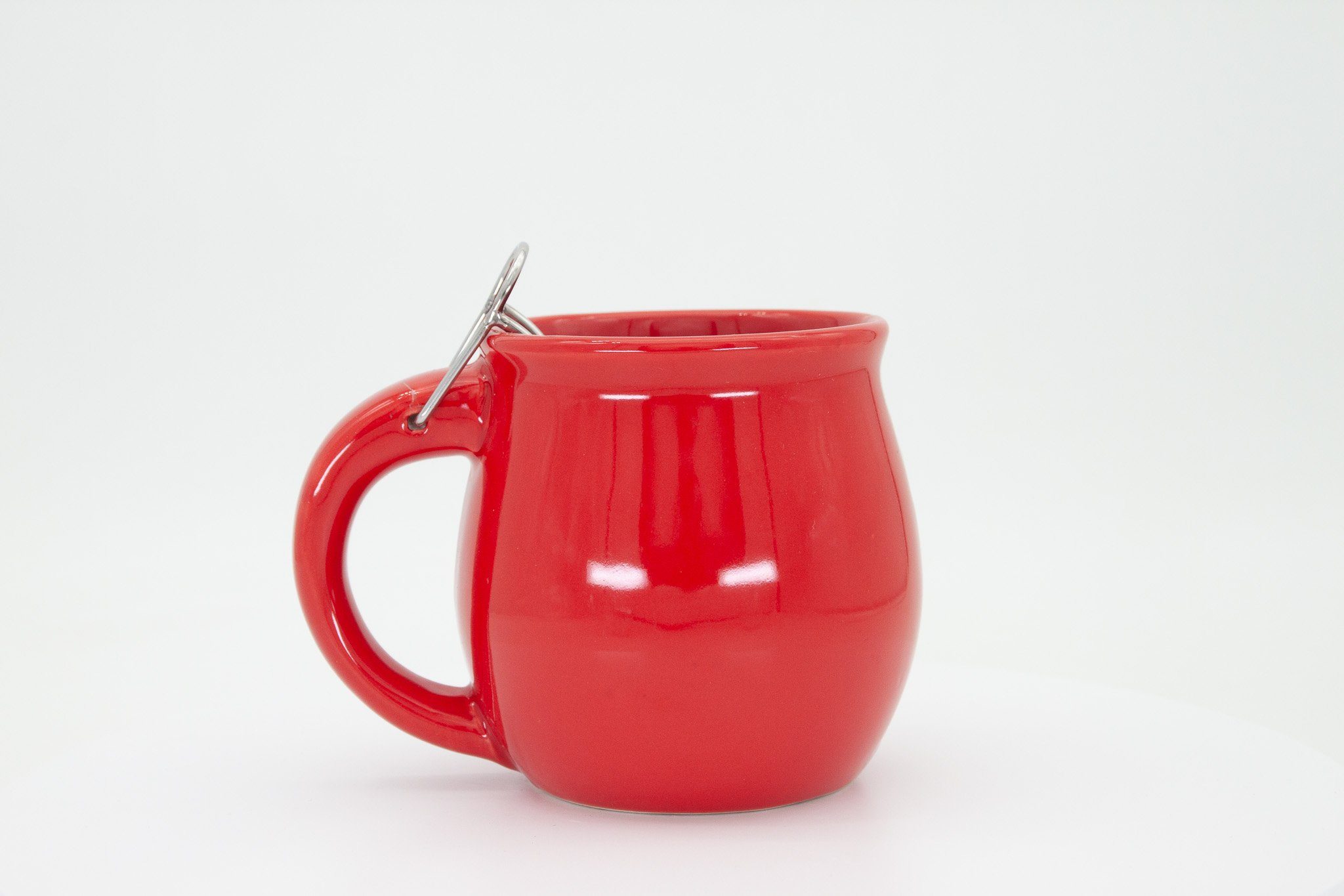 Feuerzangentasse Bowle-Set Feuerzangentasse 1er-Set (Feuerzangenbowle Set, 5-tlg., 1x Feuerzangentasse, 3x Zimtzuckerhütchen, 1x Rezeptheftchen), hitzebeständige Keramik, Edelstahl-Feuerzange