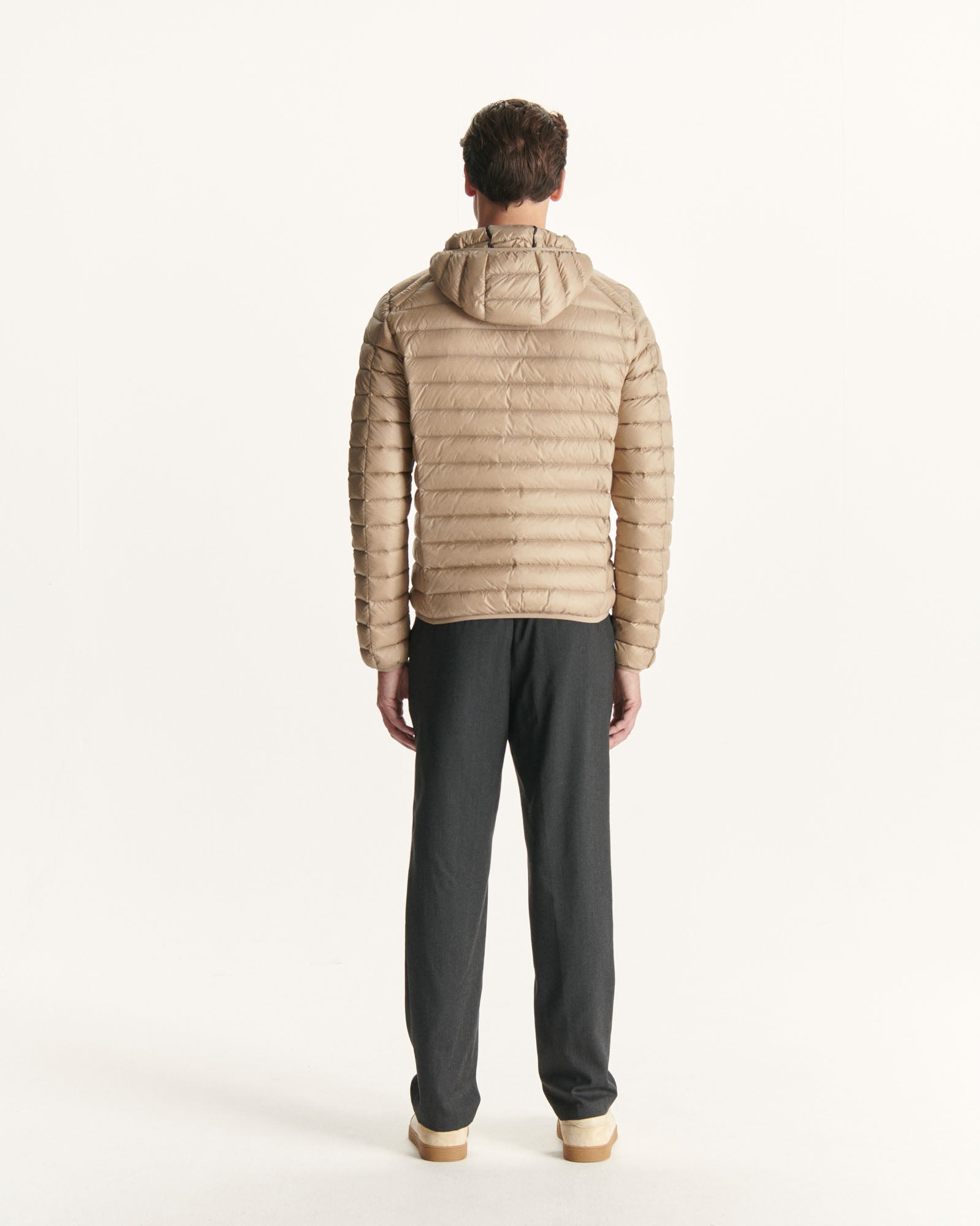 Doudoune légère à capuche Beige Nico