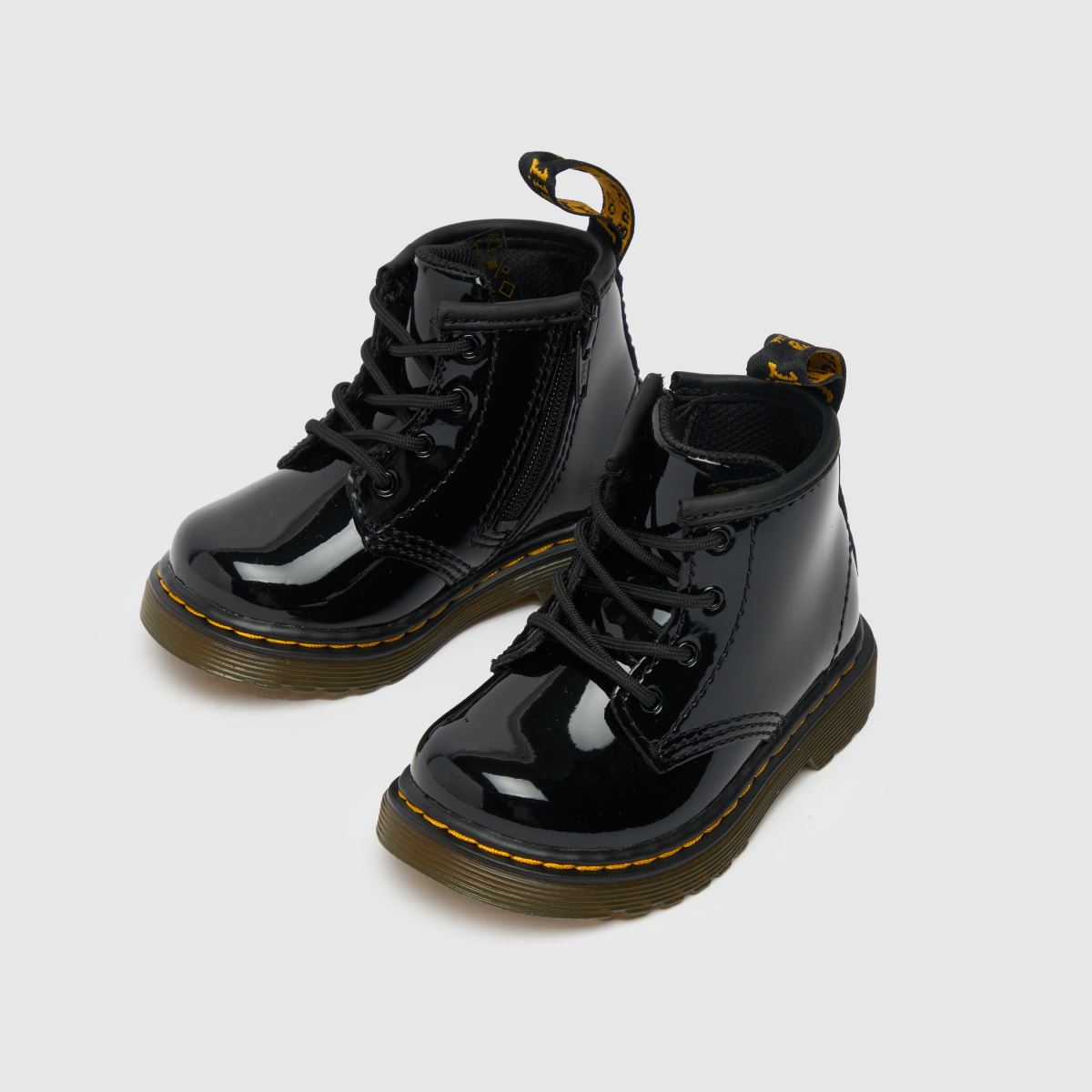 Dr Martens svarta 1460 flickstövlar för småbarn