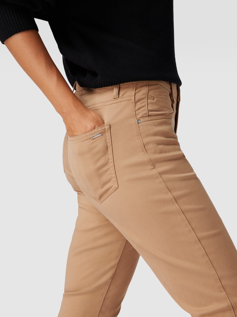 Jeans mit Stretch-Anteil Modell 'Maron' in camel