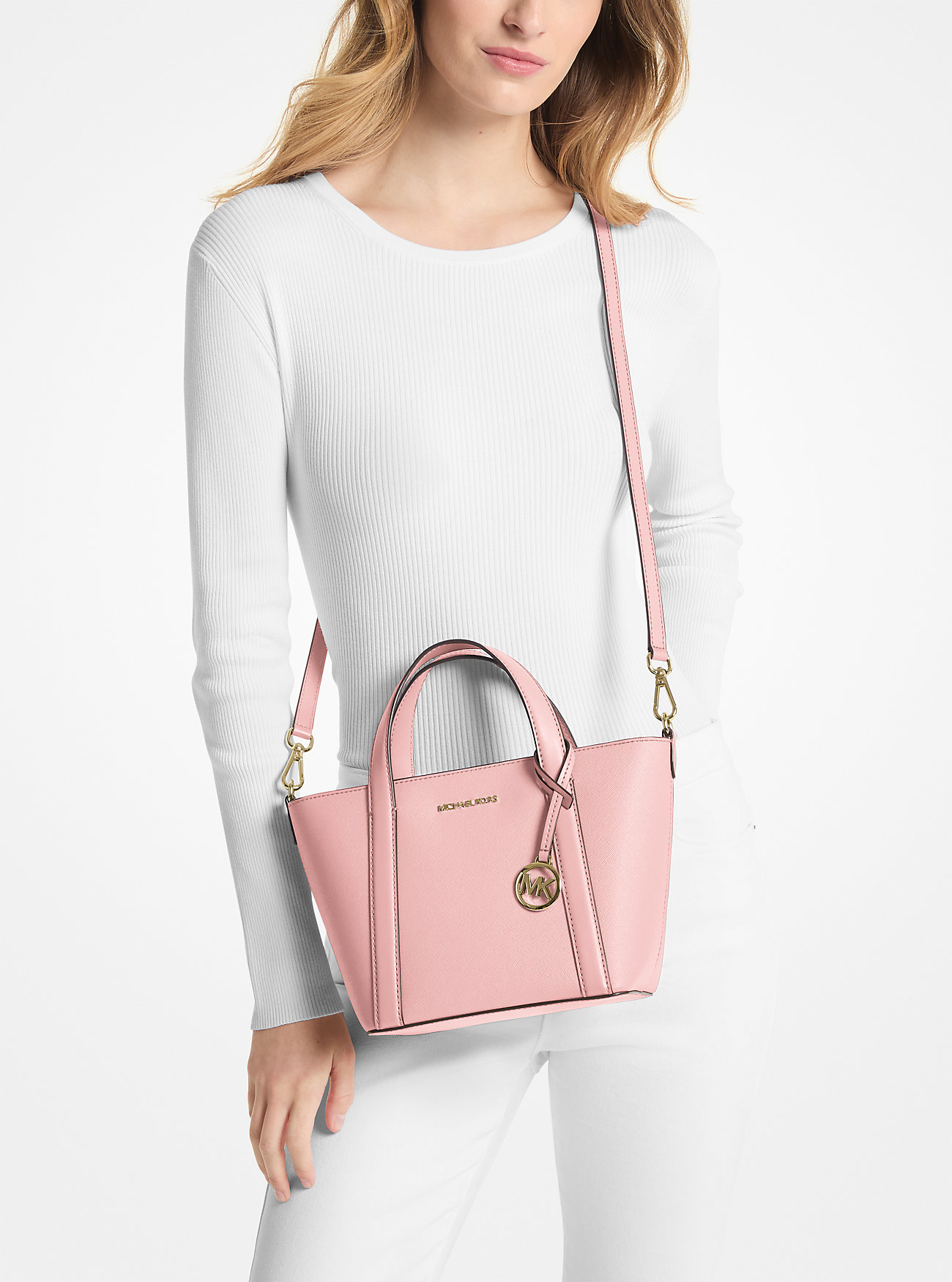 Pratt Liten Tote Bag - POWDER BLUSH