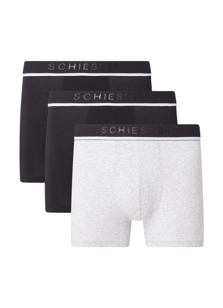 Boxers Schiesser avec bande logotée, lot de 3