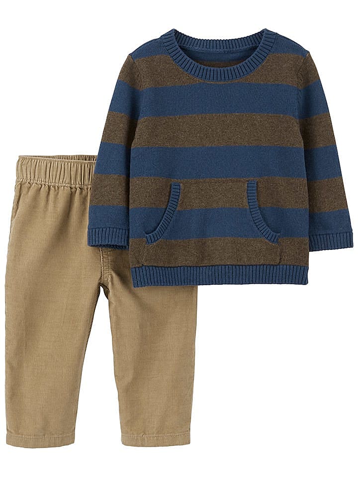 carter's 2tlg. Outfit in Dunkelblau/ Braun günstig kaufen 68