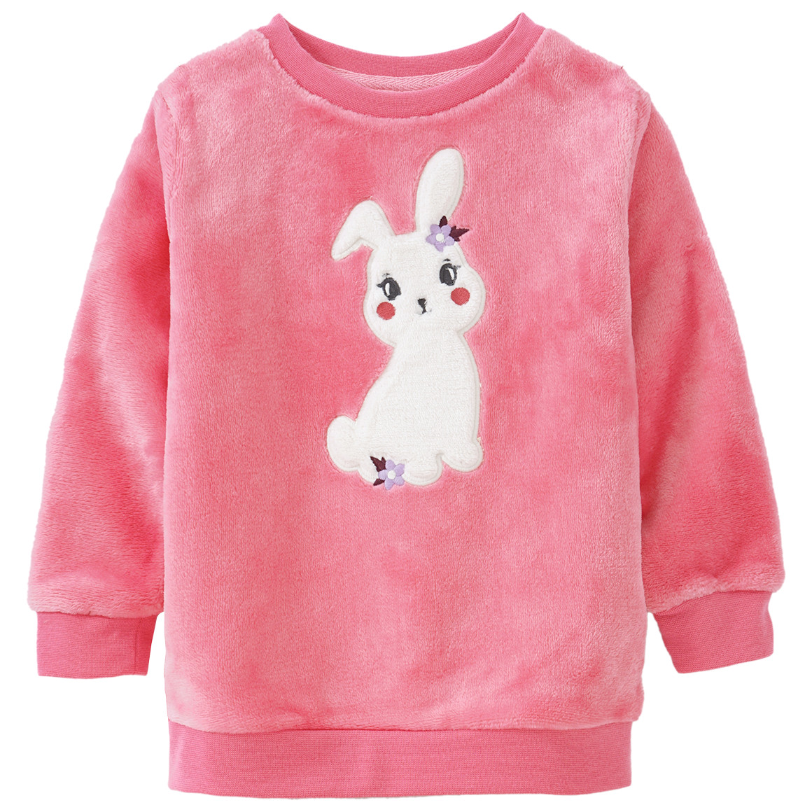 Mädchen Sweatshirt flauschig weich