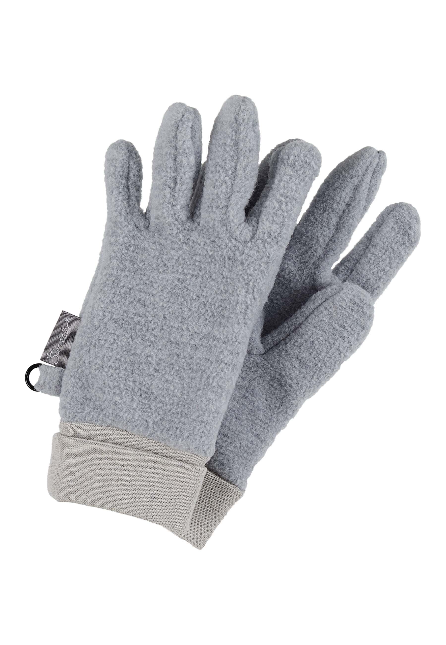 Fingerhandschuh aus Microfleece melange (recycelt)