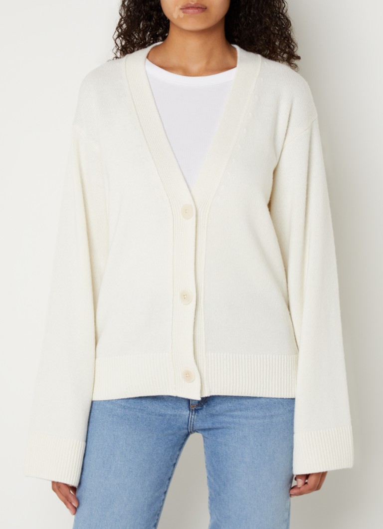 Cardigan Selsar a maglia fine in misto lana di Hugo Boss.