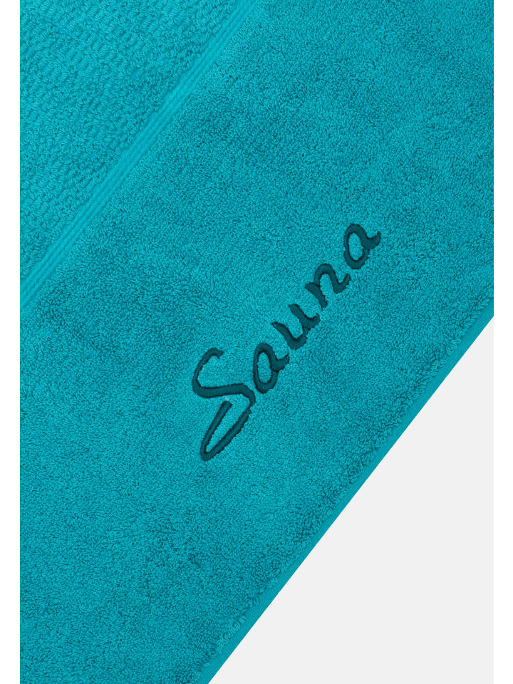 Möve for Frottana 2 X Saunatuch im Set Pearl in Ocean günstig kaufen 80 x 200 cm