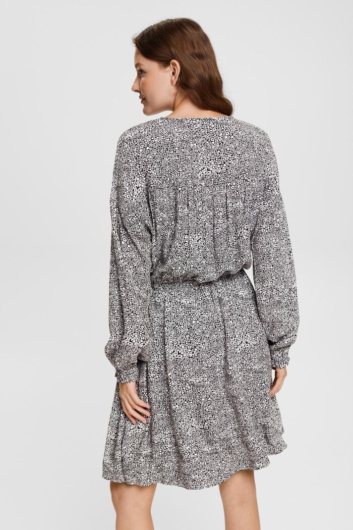 Geblümtes Kleid mit langem Arm, LENZING™ ECOVERO™