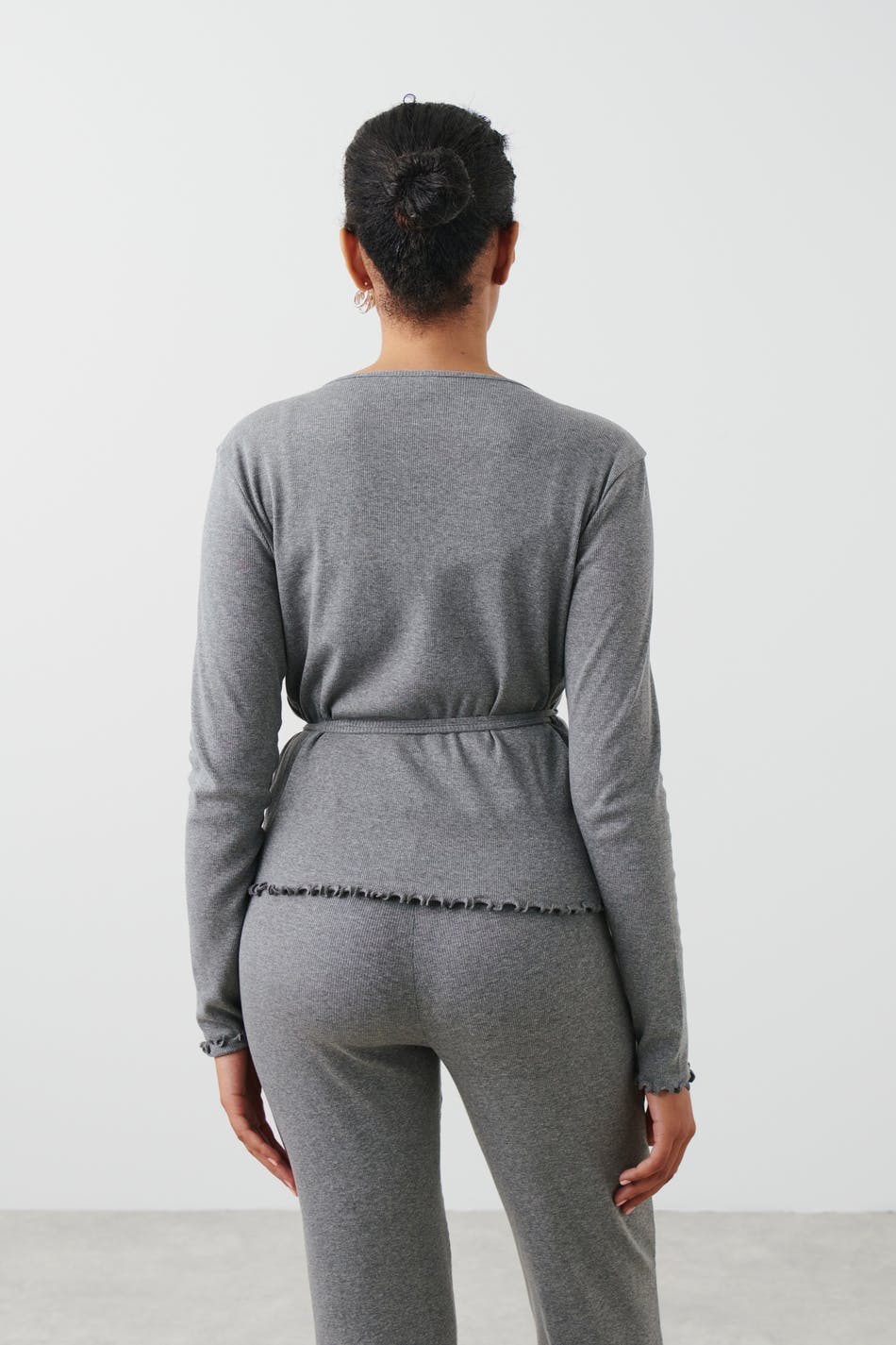 Homewear wrap top