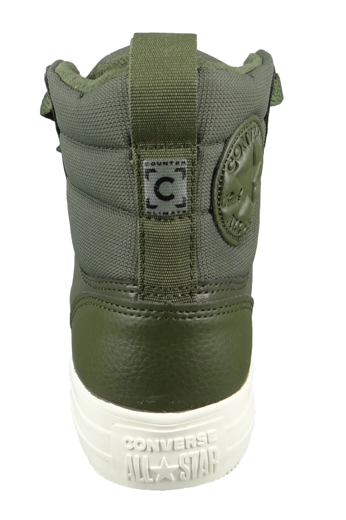 converse  Damen High Sneaker Chuck Taylor All Star Berkshire Boot 171429C Grün Cargo Khaki Leder 2 Absatz