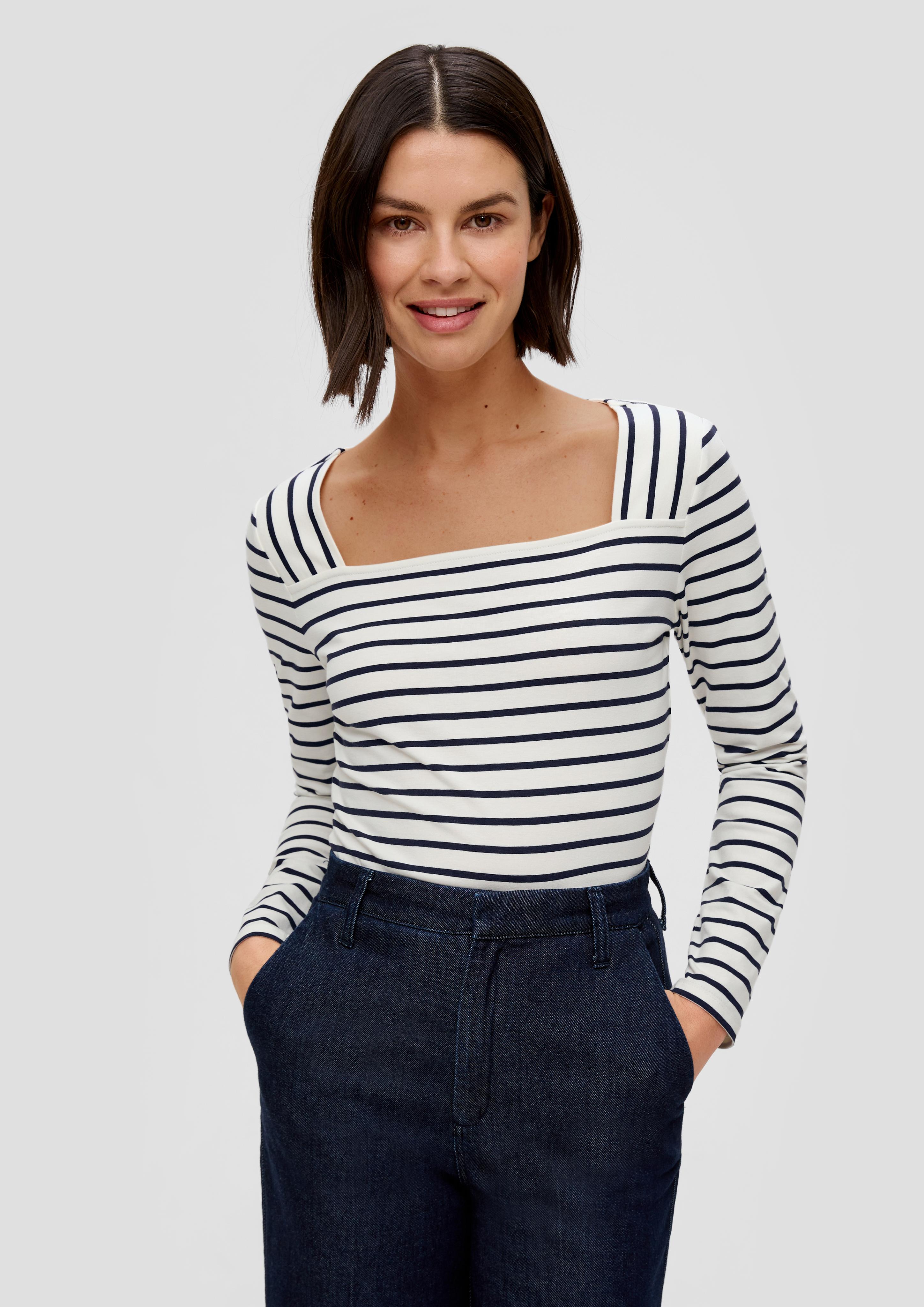 Langarmshirt mit Karreeausschnitt  2141517-02G0