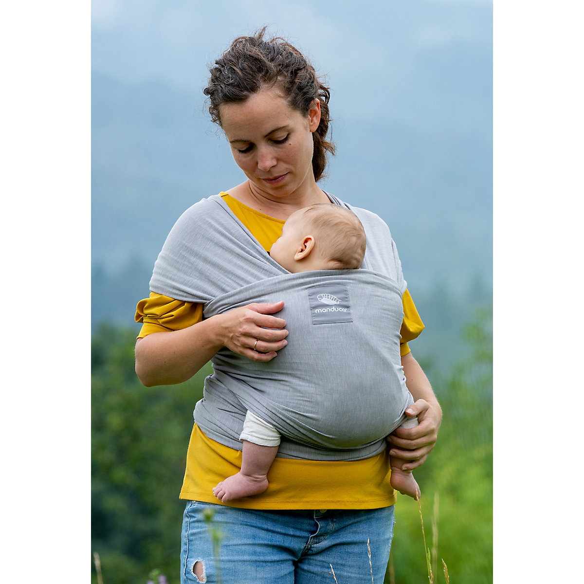 Tragetuch sling, lightgrey
