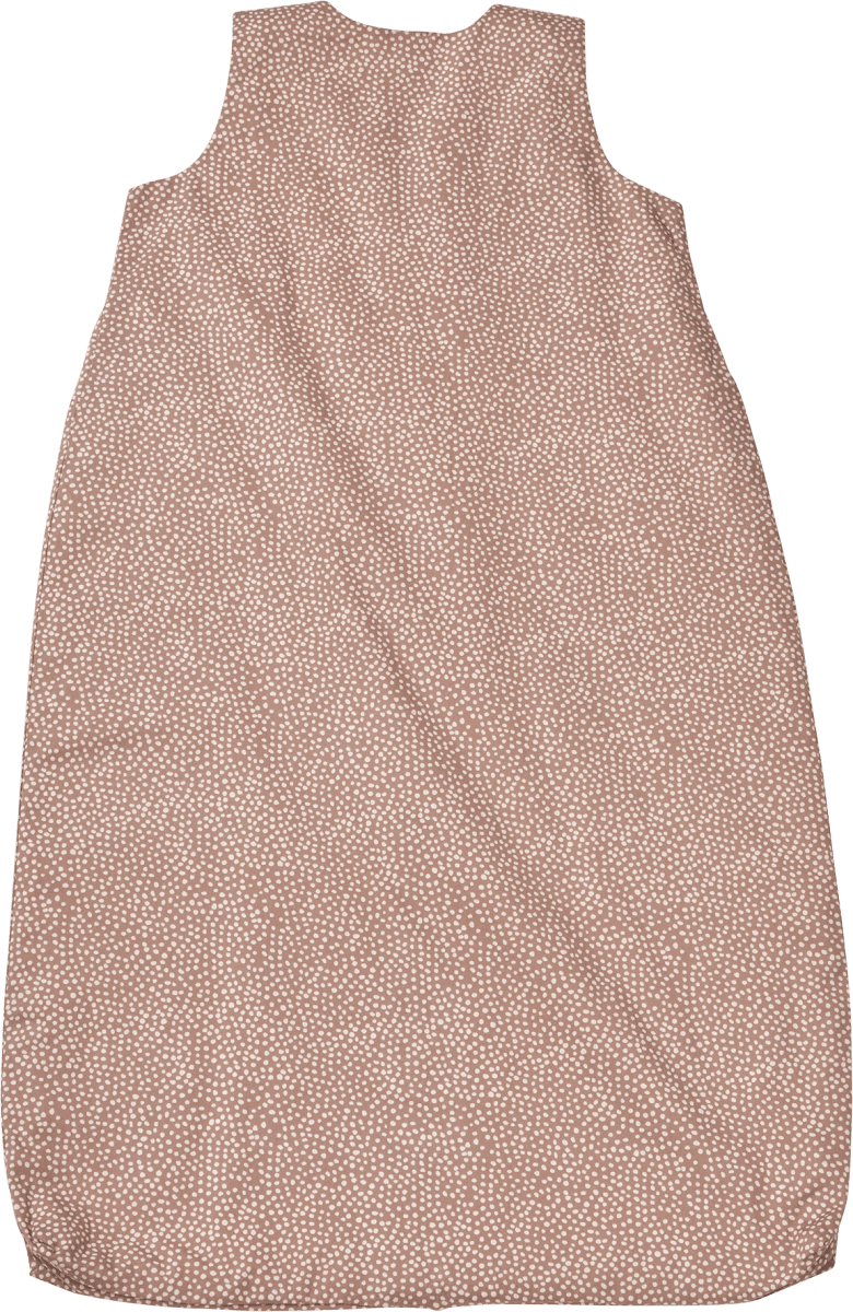 Schlafsack 1 TOG mit Punkte-Muster, braun, 80 cm, 1 St