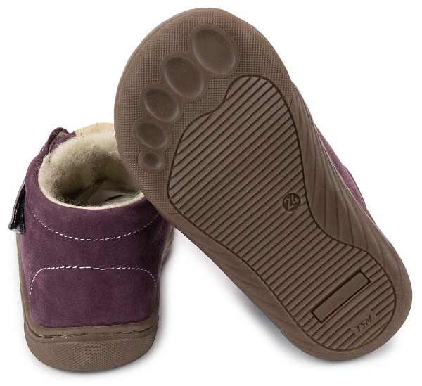 Dodo Shoes ~ Thermo Wool MidCut Klettschuh Winter ~ Burgundy