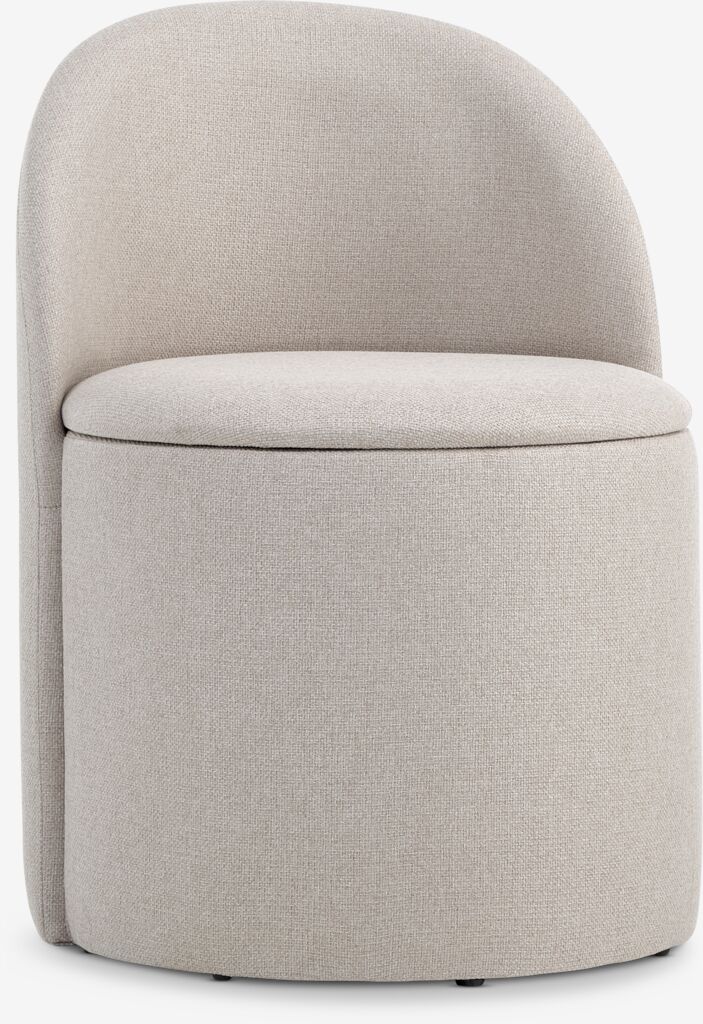 ODDUM ODDUM lenestol med oppbevaring, beige, stoff