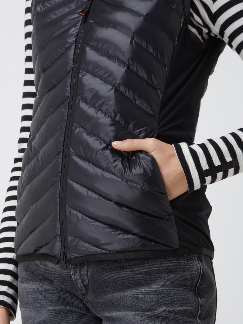 Steppweste mit Stehkragen Modell 'Palina' in schwarz