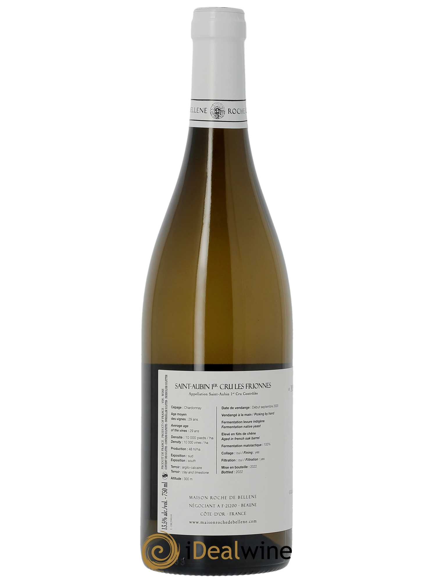 Saint-Aubin 1er Cru Les Frionnes Maison Roche de Bellene  2020 - Lot de 1 Bouteille