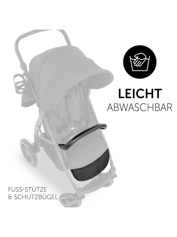 Hauck Buggy Rapid 4D (bis 25 kg) - XL Verdeck & All-Terrain in schwarz günstig kaufen onesize