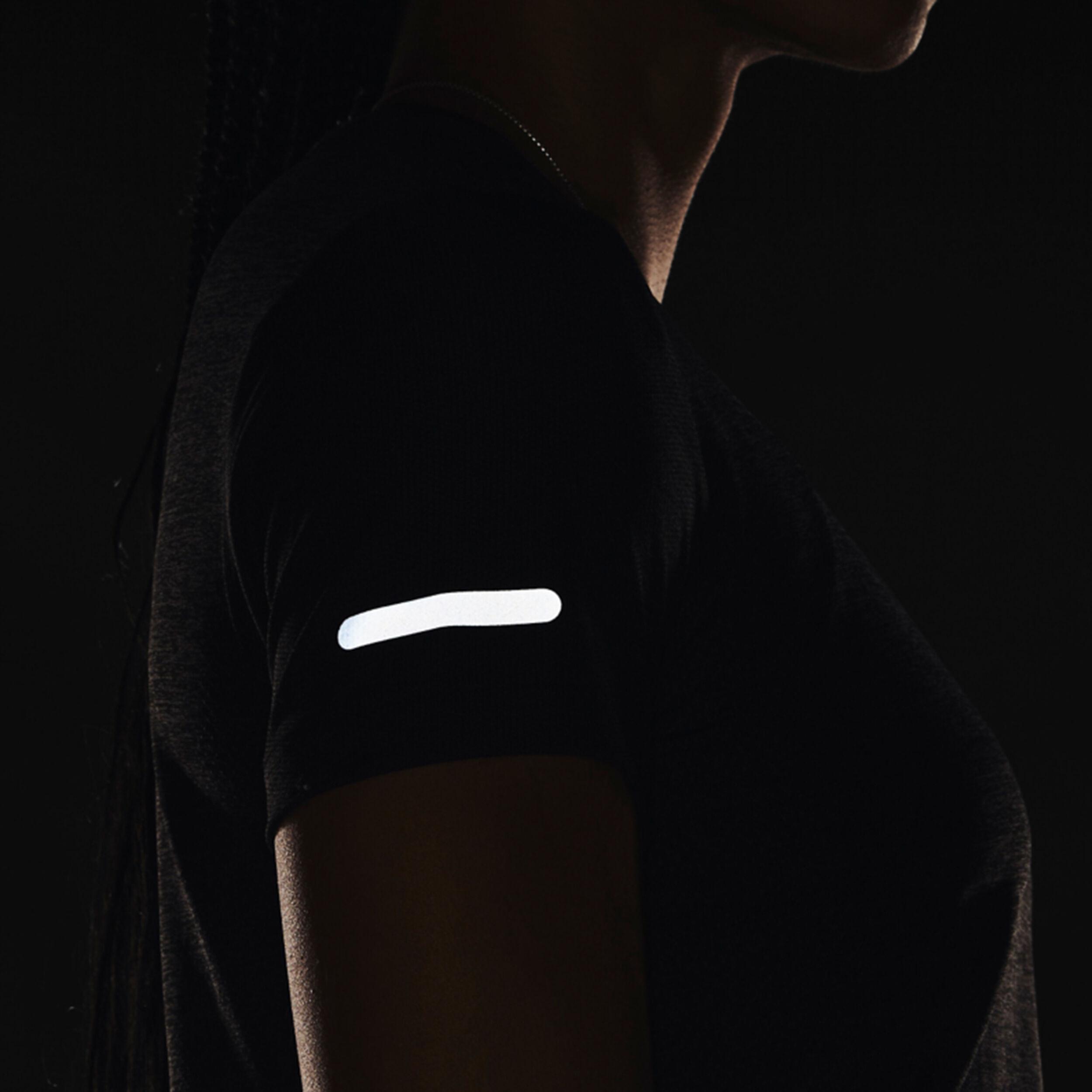 Seamless Stride Laufshirt Damen - Schwarz