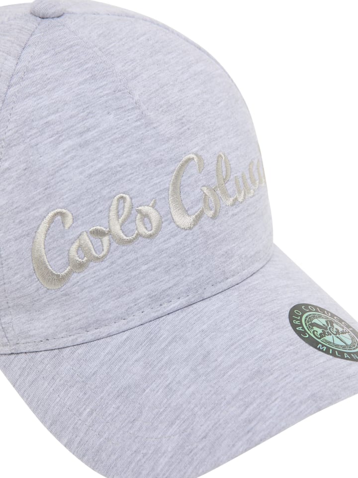 Carlo Colucci Baseball Cap Corneli in Grau Meliert günstig kaufen onesize