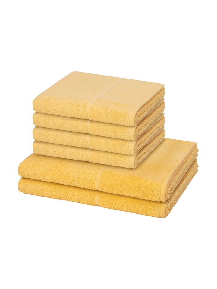 Möve for Frottana 4 X Handtuch 2 X Duschtuch im Set Pearl in Maize günstig kaufen 6
