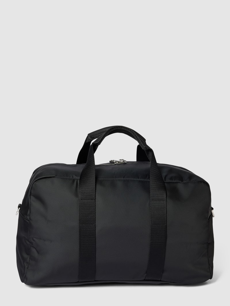 Weekender mit Label-Details Modell 'ELEVATED' in schwarz