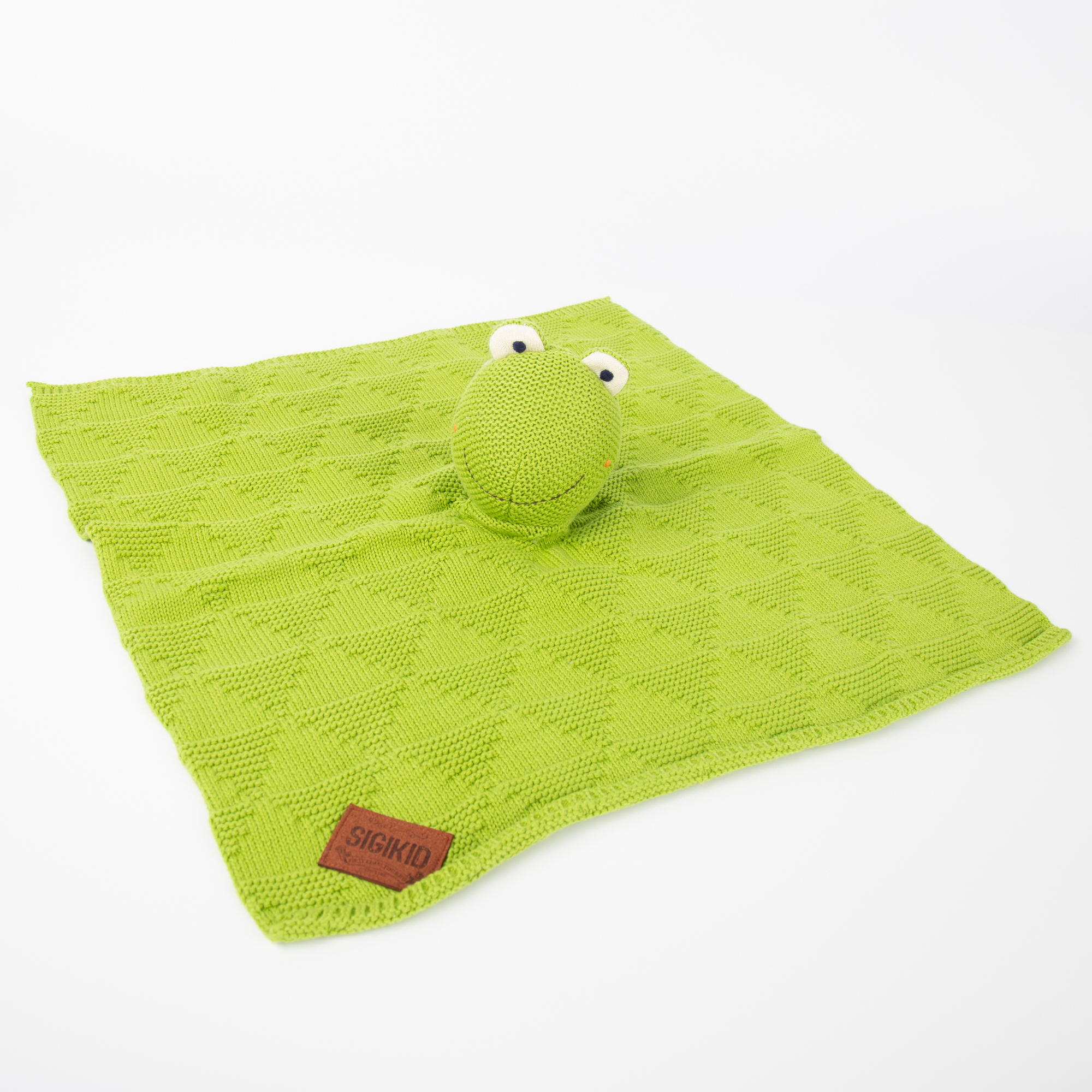 Baby Strick-Schnuffeltuch Frosch