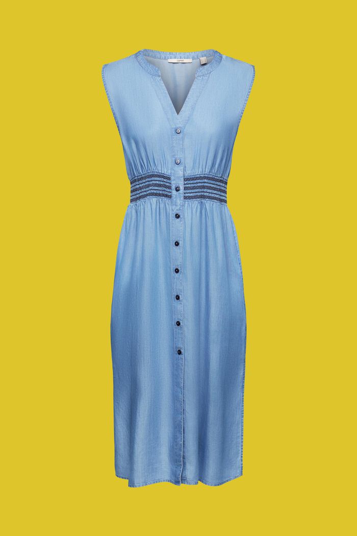 Ärmelloses Midikleid in Jeansoptik
