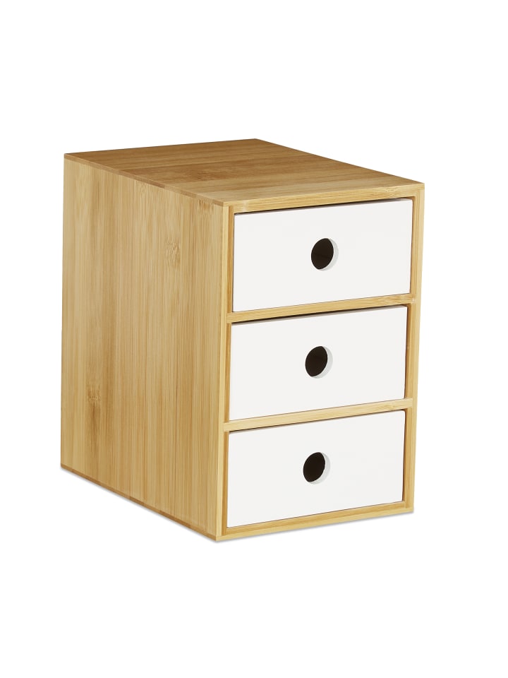 relaxdays Schreibtisch Organizer in Weiß günstig kaufen onesize