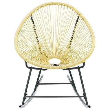 vidaXL Gartenstuhl Outdoor-Acapulco-Stuhl Poly-Rattan Beige (1 St)