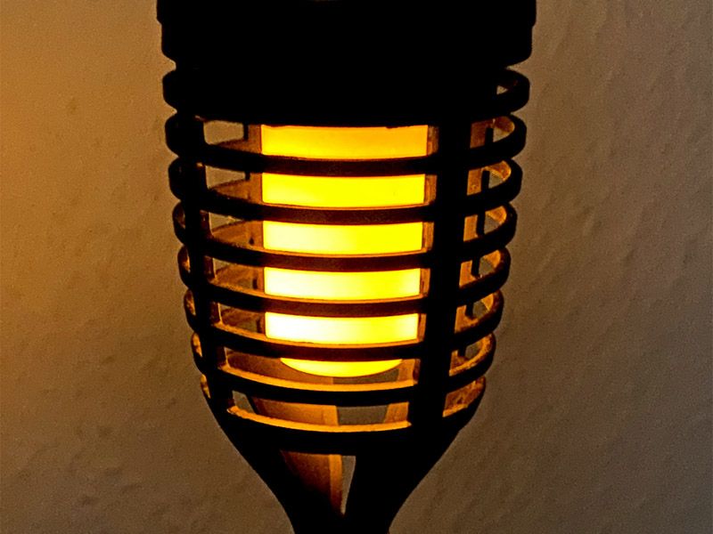 Benson 4-teilige Solarfackel Gartenlampen