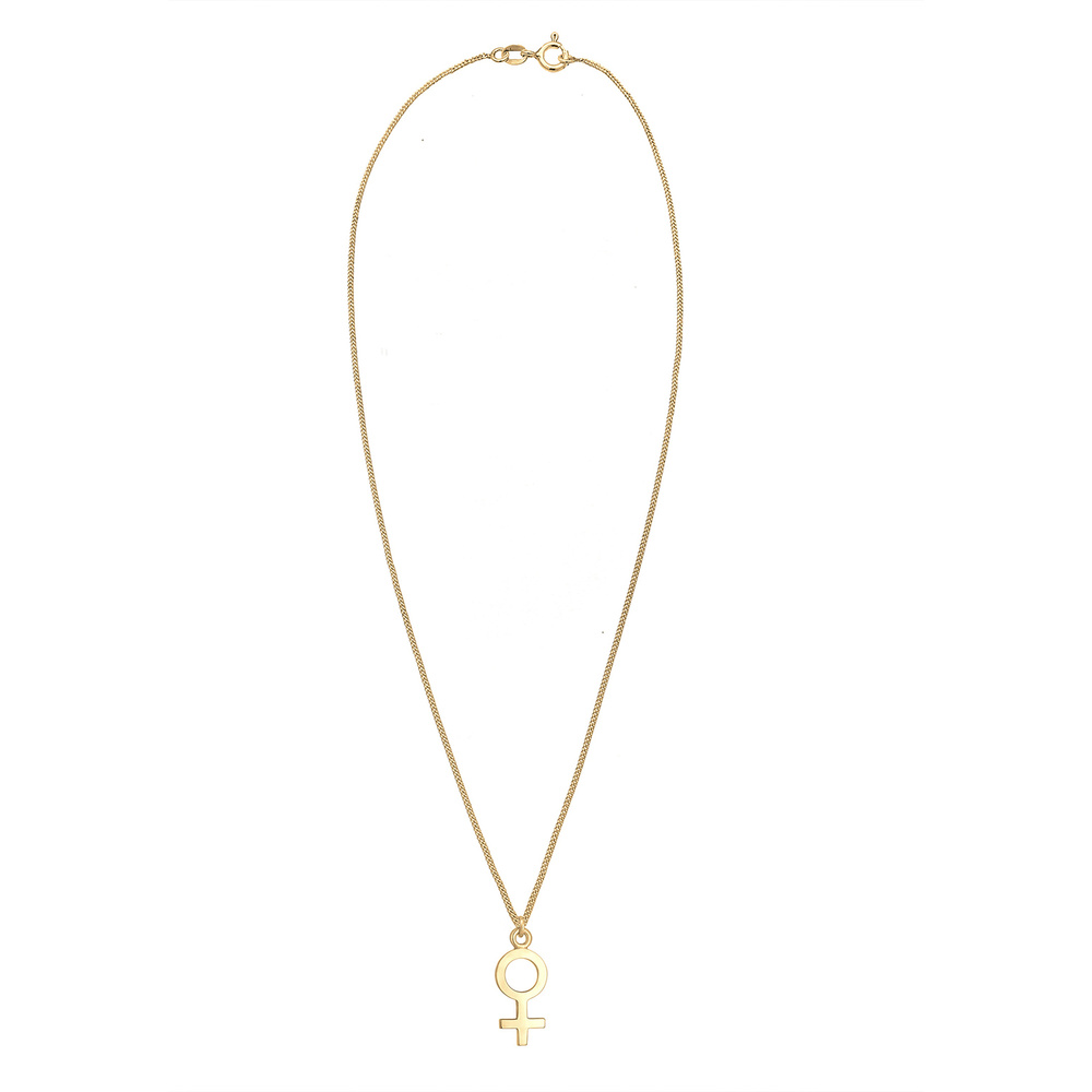 Elli Elli Collier Venus Pendentif Feminin Symbole Basic Minimal Collier Femme - (925/1 Bijoux
