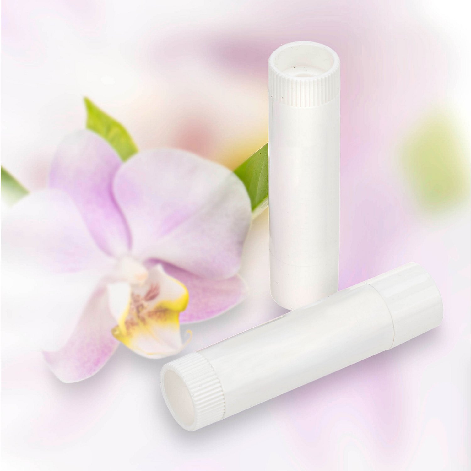 Lippenstift-Hülsen, weiß, 3 Stück