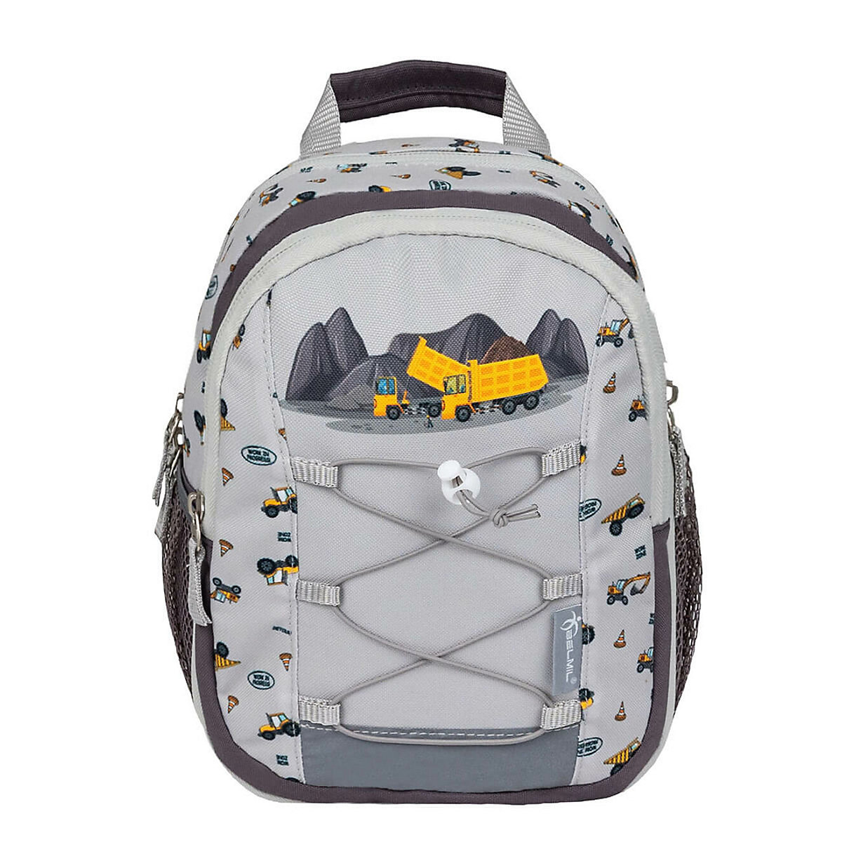 Kindergartenrucksack Mini Kiddy Kindergartenrucksack für 1-3 Jährige Kinder mit Brustgurt grau
