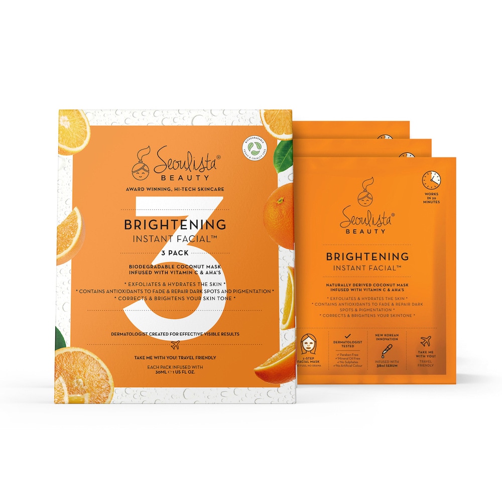 seoulista beauty Seoulista Beauty Brightening Instant Facial - Multi Pack 3's Masque visage