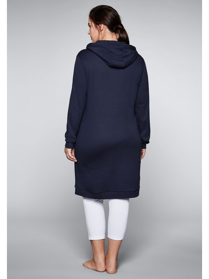 sheego Sweatkleid in marine günstig kaufen 40-42