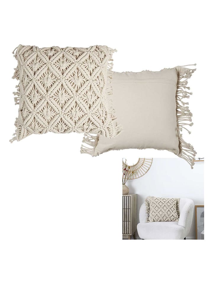 Ethnical Life Kissen in Beige - (L)40 x (B)40 cm günstig kaufen onesize